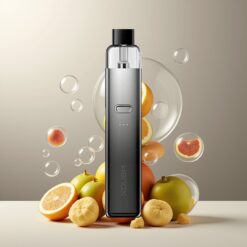 GeekVape WENAX K2 Kit Glanset Grå Norge Grossist – 1000mAh, Type-C, 2ml, 0.8ohm/1.2ohm, 7-18W
