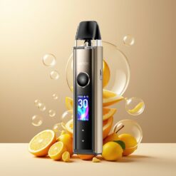 GeekVape Wenax Q Pro Pod System Kit Norge grossist - Solstrålegull - 30W, 1200mAh, 0.96'' Skjerm, 3-Luftstrøm, Type-C