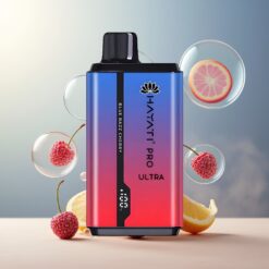 Hayati Pro Ultra 15000 Puffs Norge Grossist – Blå Bringebær/Kirsebær – 850mAh, 2 12ml, 2% Nikotin