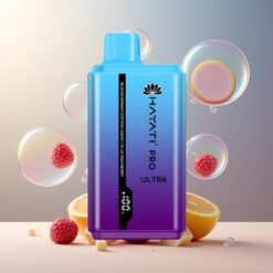 Hayati Pro Ultra 15000 Puffs Norge Grossist - Blåbringebær/Bomullsgodt/Solbær, 2% Nikotin, 850mAh, 2 12ml
