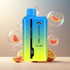 Hayati Pro Ultra 15000 Puffs Norge grossist Disposable Vape Iskald Sitrus (2 12ml, 2%)
