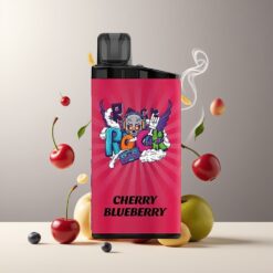 IGET Bar 3500 Puffs Engangs Vape Kirsebær Blåbær Norge Grossist – 1,2 Ohm Mesh Coil, 1400 mAh, PC+ALU