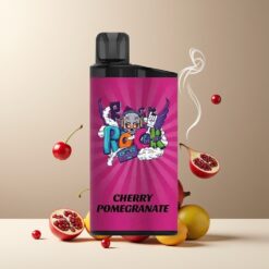 IGET Bar 3500 Puffs Engangs Vape Kirsebær Granate Norge Grossist – 1400 mAh, 1.2 Ohm Mesh Coil, PC+ALU