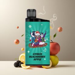 IGET Bar 3500 Puffs Engangs Vape Sitron Bjørnebær Eple Norge Grossist – 1400 mAh, 1.2 Ohm Mesh Coil, PC+ALU