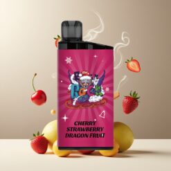 IGET Bar 3500 Puffs Norge Grossist – Kirsebær Jordbær Dragefrukt (41.3x21.3x94.5mm, 1400 mAh)