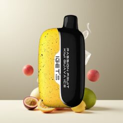IGET Moon K5000 Puffs Engangsvaper Passionsfrukt Kiwi Guava Is Norge Grossist – 81,5 g, 5000 Puff, PC, 1,35 Ohm Mesh Coil, 49,5x25,3x99,4 mm