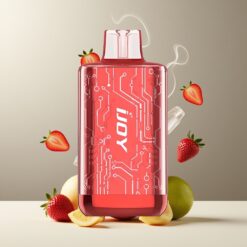 IJOY CYBER 5000 Puffs Engangs Vape Jordbær Kiwi Is Norge grossist – 13ml, 550mAh, Type-C