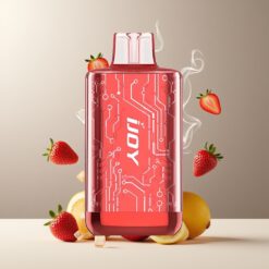 IJOY CYBER 5000 Puffs Engangs Vape Jordbæris Norge Grossist – 13ml, 550mAh, Type-C, 50mg/30mg
