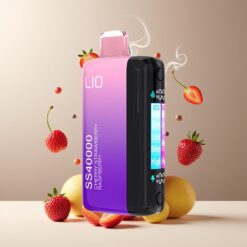 IJOY LIO SS40000 Engangs Vape Kirsebær Jordbær Bringebær Norge Grossist – 40000 Puff, 22ML, 1100 mAh, TYPE-C