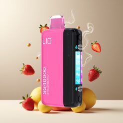 IJOY LIO SS40000 Engangs Vape Norge Grossist – Jordbær, 40000 Puff, 22ML, 1100 mAh, TYPE-C
