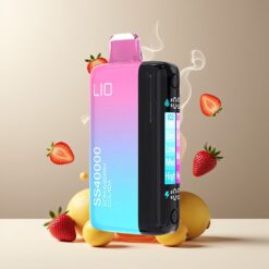 IJOY LIO SS40000 Engangs Vape Norge Grossist – Jordbær Colada, 40000 Puff, 22ML, 1100 mAh, TYPE-C