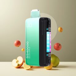 IJOY LIO SS40000 Norge grossist Engangs Vape Sur Eple 40000 Puffs 22ML 30mg/50mg TYPE-C