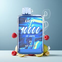 IJOY SD10000 Norge grossist Engangs Vape Blå Bringebær Is – 10000 Puffs, 20ml, 5% Nikotin, Type-C-lading