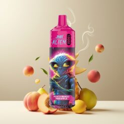 JNR Alien 10000 Puffs Norge Grossist – Fersken mango ananas – 850mAh 20ml Type-C RGB