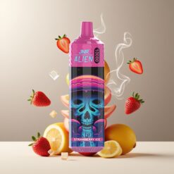 JNR Alien 10000 Puffs Norge Grossist – Jordbær Is, 20ml, Type-C, RGB