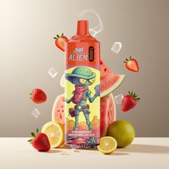 JNR Alien 10000 Puffs Norge Grossist – Jordbær Vannmelon Is, 850mAh, Type-C, RGB