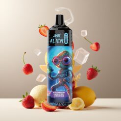 JNR Alien 10000 Puffs Norge Grossist – Jordbær bringebær kirsebær is – 850mAh, Type-C, RGB
