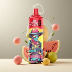 JNR Alien 10000 Puffs Norge Grossist Vannmelon Tyggegummi – 850mAh, Type-C, RGB LED