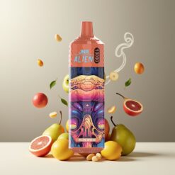 JNR Alien 10000 Puffs Norge grossist Disposable Vape Jernbrygg med 850mAh, 20ml, Type-C og LED (RGB)