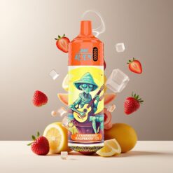 JNR Alien 10000 Puffs Norge grossist Disposable Vape Jordbær Bringebær Is med 850mAh Batteri, Type-C Ladning, RGB LED