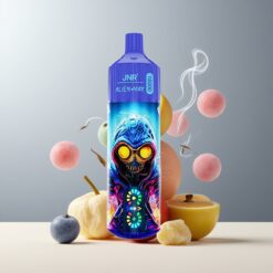 JNR Alien Max 18000 Puffs Norge Grossist – Blåbær Tyggegummi, Smart LED, Dual Mesh Coil, Type-C Lading, 28ml E-væske