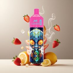 JNR Alien Max 18000 Puffs Norge Grossist – Jordbær Is (Strawberry Ice) med Smart LED, 28ml, Type-C, 0-5% Nikotin