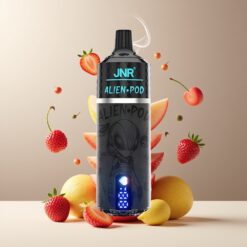 JNR Alien Pod 13000 Puffs Norge Grossist – Jordbær Bringebær Kirsebær – 20ml E-liquid, 850mAh, Type-C, Mesh Core, 0/2/5% Nikotin