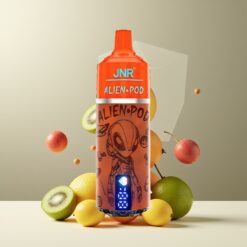 JNR Alien Pod 13000 Puffs Norge Grossist – Passionsfrukt Kiwi – 20ml E-liquid, 850mAh, Type-C, Mesh Core, 0%/2%/5% Nikotin