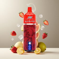JNR Alien Pod 13000 Puffs Norge grossist – Jordbær/Vannmelon Is – 20ml E-liquid, 850mAh, Type-C, 0/2/5% Nikotin