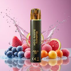 JNR Black&Golden 800 Puffs Norge Grossist Disposable Vape Blåbær Tyggegummi 2ml 2% Nikotin