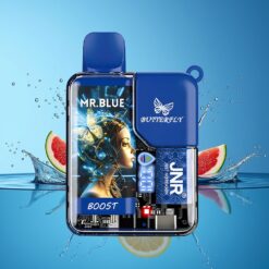 JNR Butterfly 8500 Puffs Engangsvape Mr Blå Norge Grossist – 15ml, 1200mAh, Digital Display, 1.0ohm Mesh