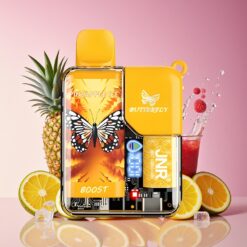 JNR Butterfly 8500 Puffs Norge Grossist Engangs Vape Ananas Is Features: 8500 Puffs, 1200mAh, 15ml, 1.0ohm Mesh, Digital Display