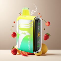 JNR Capsule 15000 Puffs Norge Grossist – Jordbær Bringebær Kirsebær – 850mAh, 20ml, 20W, Dual Mesh, Smart LED, Type-C