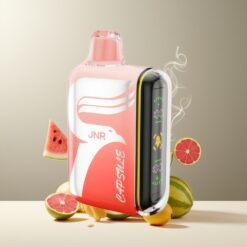 JNR Capsule 15000 Puffs Norge Grossist – Vannmelon Brazz Is (850mAh, 20ml, 20W, Dual Mesh Coil)