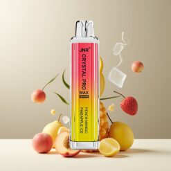 JNR Crystal Pro Max 5000 Puffs Norge Grossist – Fersken Mango Ananas Is, 1400mAh, 12ml, 10stk/pakke