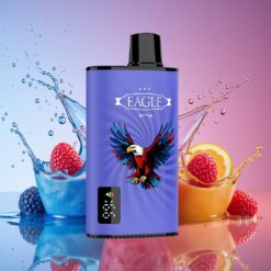 JNR EAGLE Smart 23000 Puffs Norge grossist Blå Bringebær/Kirsebær Disposable Vape med Digital Skjerm, 1.0ohm Mesh Coil, Justerbar Luftstrøm