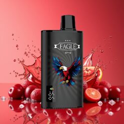 JNR EAGLE Smart Norge grossist 23000 Puffs Disposable Vape Kirsebær Cola med Digital Skjerm, 1.0ohm Mesh Coil, Justerbar Luftstrøm