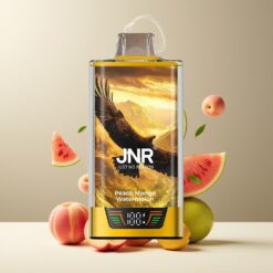 JNR Falcon Pro 28000 Norge Grossist Disposable Vape Fersken Mango Vannmelon – 30ml, 950mAh, 28000 Puffs, 5% Nikotin, Smart Display, Dual Mesh Coil, USB-C, MTL