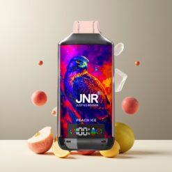 JNR Falcon X 18000 Puffs Norge Grossist Disposable Vape Fersken Is (750mAh, 24ml, Dual Mesh Coil, Digital Display, Type-C)