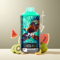 JNR Falcon X 18000 Puffs Norge Grossist Disposable Vape Kiwi Vassmelon Is (750mAh, 24ml, Dual Mesh Coil, Type-C)