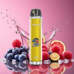 JNR Glod380 6000 Puffs Norge grossist Disposable Vape Blåbær Sur Bringebær (1500mAh, 1.0ohm, 13ml, 0/2/5% Nikotin)