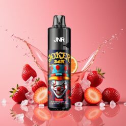 JNR Joker 24K Puffs Norge Grossist Disposable Vape Jordbær Is (800mAh, 2+10ml, 2% Nikotin)
