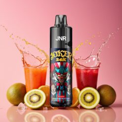 JNR Joker 24K Puffs Norge Grossist Refillable Passionfrukt Kiwi Disposable Vape – 800mAh, Type-C, 2% Nikotin
