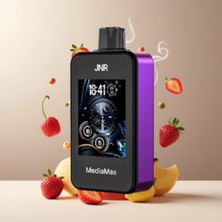JNR MediaMax 40000 Puffs Norge Grossist Engangs Vape Kirsebær/Jordbær/Bringebær – 21mL, 5%, 1000mAh, Type-C, 2.4" Skjerm