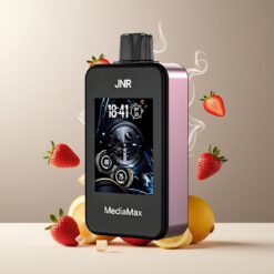 JNR MediaMax 40000 Puffs Norge Grossist – Jordbær Is – 21mL/1000mAh, 5% Nikotin, Type-C, Dual Mesh Coil