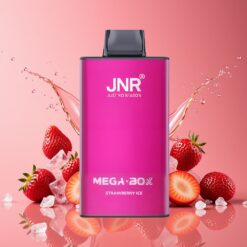 JNR Mega Box 25000 Puffs Norge Grossist Engangs Vape Jordbær Is – 30ml, 850mAh, Type-C, 2% Nikotin
