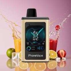 JNR PhoneVape 30000 puffs Norge grossist Disposable Vape Banan Is med 850mAh Type-C, Turbo Mode & Justerbar Luftstrøm