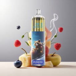 JNR Rocket-X 12400 Puffs Engangsvaper Blåbær Bringebær Norge grossist – Justerbar Luftstrøm, RGB-lys, 1.2ohm Mesh Coil, 850mAh Batteri, 25ml e-Væske Nikotin 0%/2%/5%
