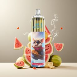 JNR Rocket-X 12400 Puffs Engangsvaper Vannmelon Is Norge Grossist – Justerbar Luftstrøm, RGB-lys, 1.2ohm Mesh Coil, 850mAh Batteri, 25ml e-Væske