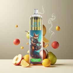 JNR Rocket-X 12400 Puffs Norge Grossist Disposable Vape Dobbel Eple – Justerbar Luftstrøm, RGB-lys, 1.2ohm Mesh Coil, Type-C Lading
